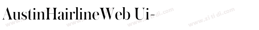 AustinHairlineWeb Ui字体转换
